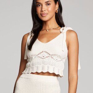 Saltwater Luxe Cropped Sweater Tank